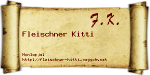 Fleischner Kitti névjegykártya
