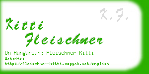 kitti fleischner business card